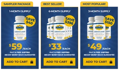 Cardio Clear 7 Pricing Details