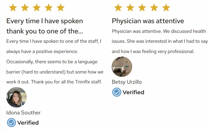 TRIM RX GLP1 Customers Reviews